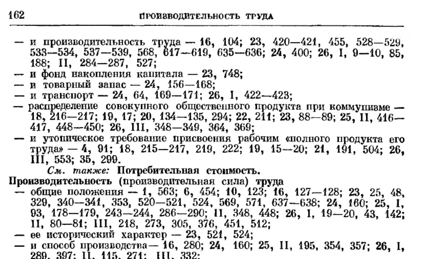 Предметный указатель ко второму изданию Сочинений К. Маркса и Ф. Энгельса.